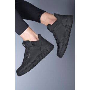 Riccon Black Black Unisex Sneaker Boots 0012383