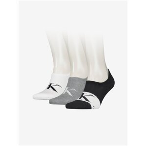Calvin Klein Set of three pairs of men's socks in white, gray and black Calvin - Men