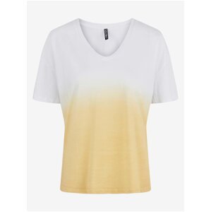 White-Yellow T-Shirt Pieces Abba - Women