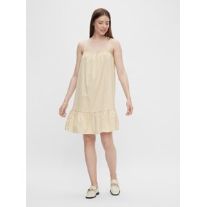 White and Beige Striped Dress Pieces Palli - Women