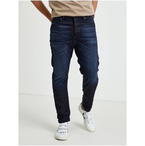 Navy Blue Men's Straight Fit Diesel Vider Jeans - Men's