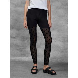 Black Women's Patterned Leggings Diesel - Women's