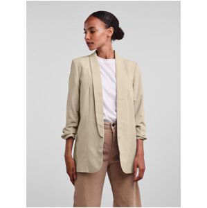 Beige Women's Three-Quarter Sleeve Blazer Pieces Boss - Women