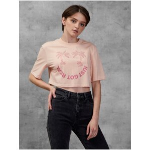 Apricot Women's Cropped T-Shirt Diesel - Women