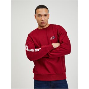 Men's Red Sweatshirt Diesel Girk - Men's