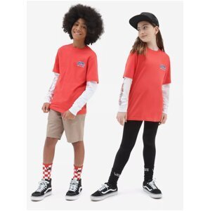 White-red children's T-shirt VANS - Boys