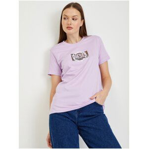 Light purple women's T-shirt Diesel Sily - Women