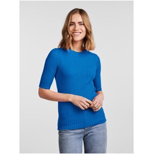 Blue Women's Ribbed Lightweight Sweater Pieces Crista - Women