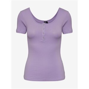 Light purple women's T-shirt Pieces Kitte - Women