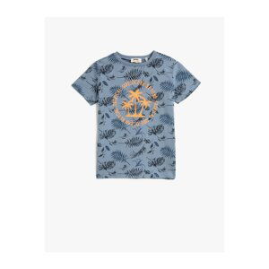 Koton T-Shirt Short Sleeve Crew Neck Printed Cotton