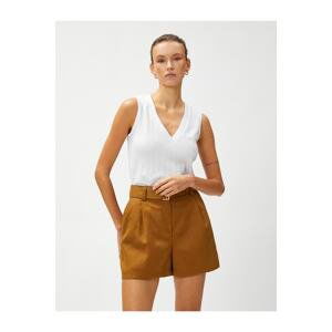 Koton V Neck Sleeveless Blouse