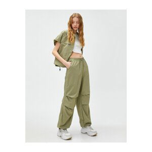 Koton Loose Parachute Trousers Fold Detail