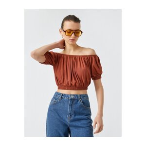 Koton Short Sleeve Crop Blouse