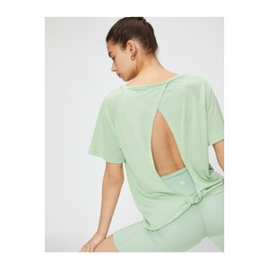 Koton Modal Yoga T-Shirt with Window Detail