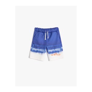 Koton Tie Dye Shorts With Tie-Dye Patterned Waist Pocket Cotton