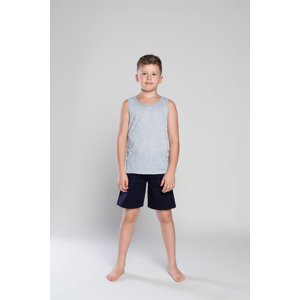 Boys' T-shirt Tytus with wide straps - melange