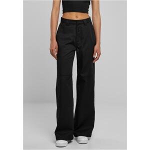 Women's Work Trousers with Straight Legs - Black