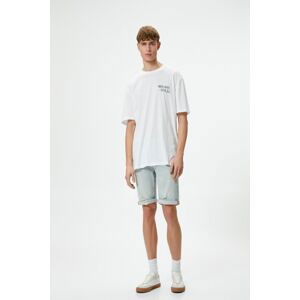 Koton Men's Light Indigo Shorts & Bermuda