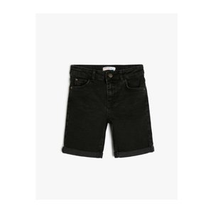 Koton Denim Shorts Pocket Cotton - Slim Fit