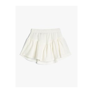 Koton Shorts Skirt Textured Pleated