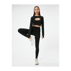 Koton High Waist Woven Sports Leggings