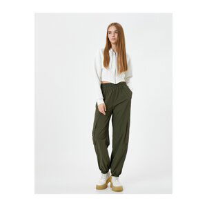 Koton Jogger Cargo Pants with Pockets and Elastic Waist