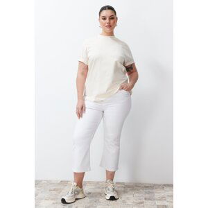 Trendyol Curve White Spanish Leg Jeans