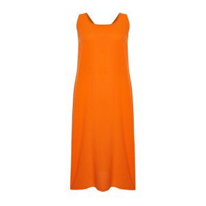 Trendyol Curve Tile Round Neck Woven Dress