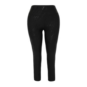Trendyol Curve Black Printed Knitted Plus Size Leggings
