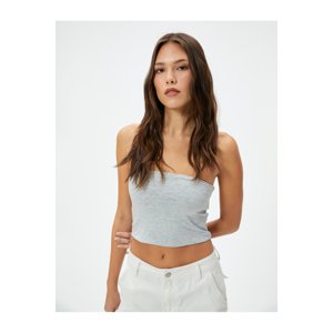 Koton Crop Strapless Top Viscose Blended