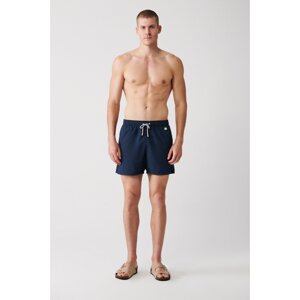 Avva Men's Navy Blue Quick Dry Standard Size Plain Special Box Swimsuit Marine Shorts