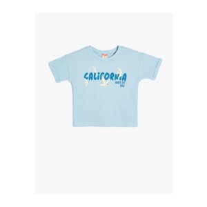 Koton T-Shirt Short Sleeve City Printed Crew Neck Cotton