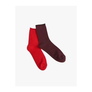 Koton Basic Set of 2 Socks Multi Color