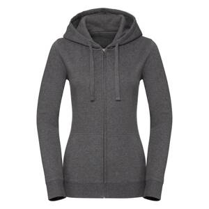 Women's Authentic Melange Zipped Hooded Sweat Russell