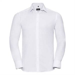 Men's Long Sleeve Herringbone Shirt Russell
