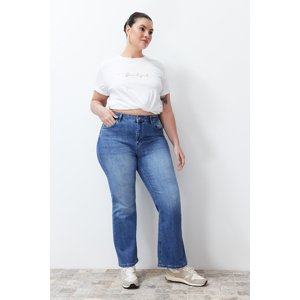 Trendyol Curve Light Blue More Sustainable High Waist Flare Jeans