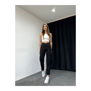 Laluvia Black Original Ultra High Waist Mom Jeans