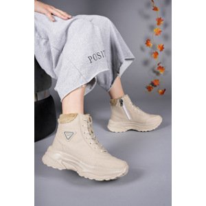 Riccon Beige Unisex Boots 0012123