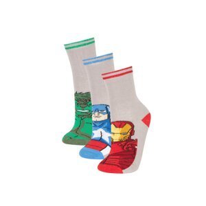 DEFACTO Boy Marvel Avengers 3 Piece Cotton Long Socks