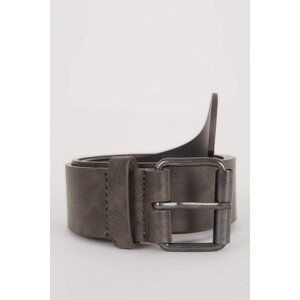 DEFACTO Man Square Clasp Faux Leather Jean Belt