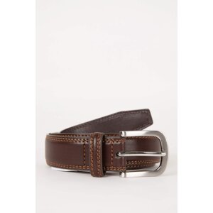 DEFACTO Man Rectangle Clasp Faux Leather Classic Belt