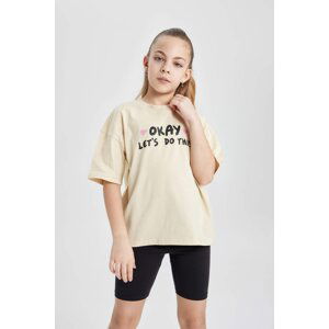 DEFACTO Girl Oversize Fit Short Sleeve T-Shirt