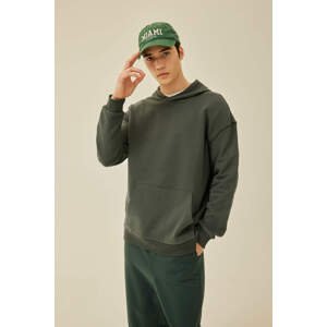 DEFACTO Comfort Fit Hooded Basic Sweatshirt