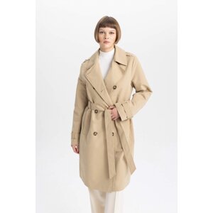 DEFACTO Waterproof Regular Fit Belted Trench Coat