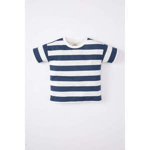 DEFACTO Baby Boy Crew Neck Striped Short Sleeve T-Shirt