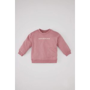 DEFACTO Regular Fit Slogan Crew Neck Sweatshirt