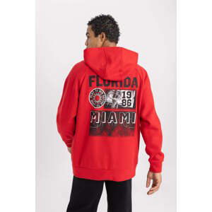 DEFACTO Oversize Fit Printed Long Sleeve Sweatshirt