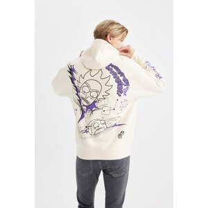 DEFACTO Oversize Fit Rick and Morty Licensed Printed Long Sleeve Sweatshirt