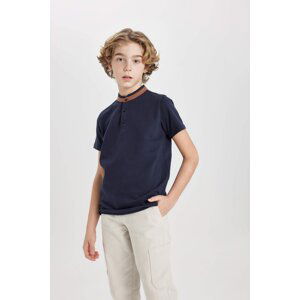 DEFACTO Boy High Collar Short Sleeve Polo T-Shirt