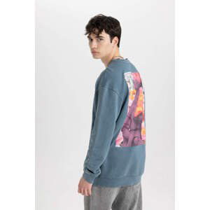 DEFACTO Comfort Fit Floral Sweatshirt